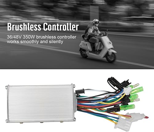 Miniatura 5 de Dioche Controlador de velocidad del motor, controlador de motor de cepillo eléctrico, controlador de motor Brainpower de 36V/48V 350W para scooter