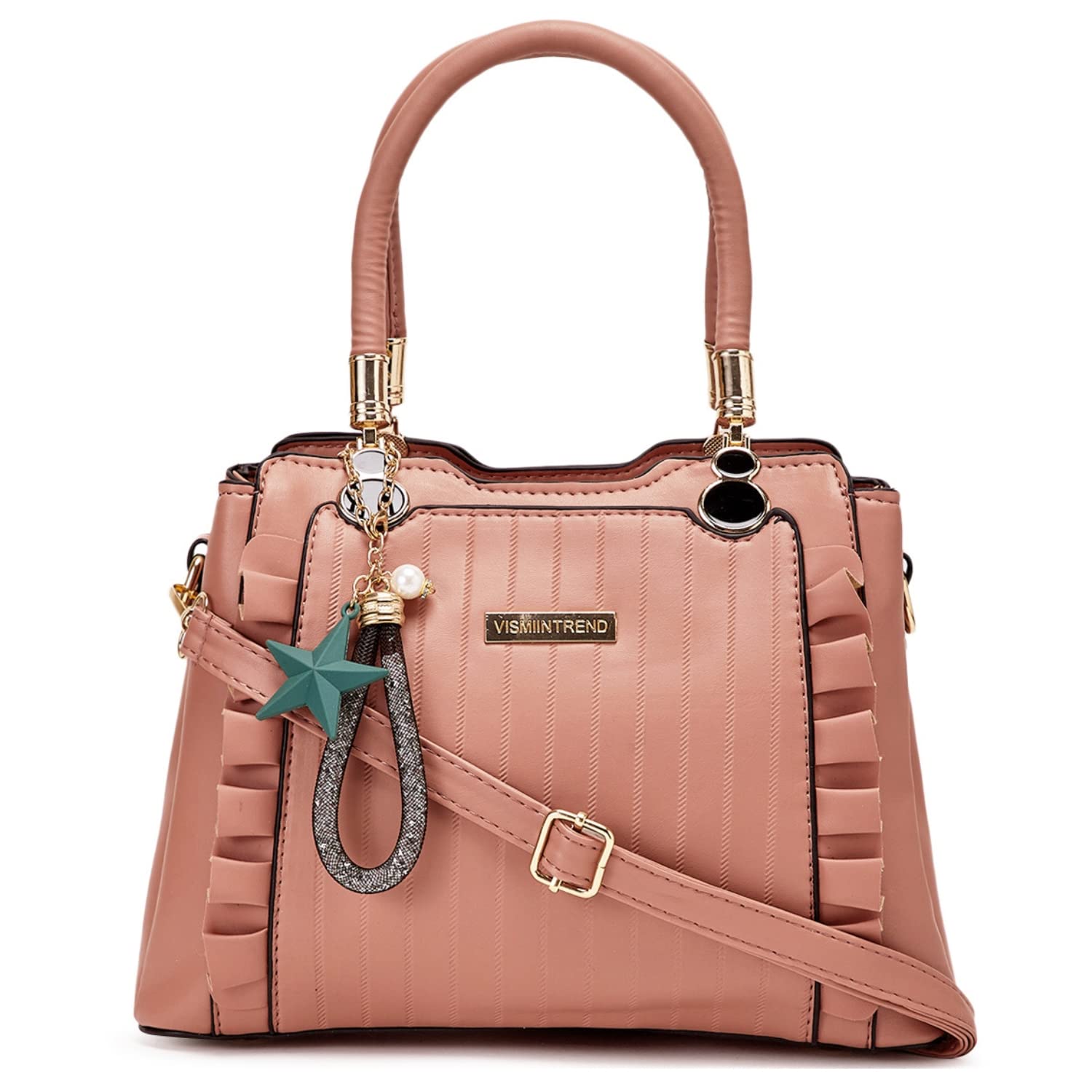 VISMIINTREND Stylish Vegan Leather Sling Handbag for Women | Shoulder | Satchel | Box | Side | Crossbody | Ladies Purse | Office Bags | Travel | Rakhi Gifts for Sisters | Birthday Gift for Wife (B08RSFH7T1) Amazon Price History, Amazon Price Tracker