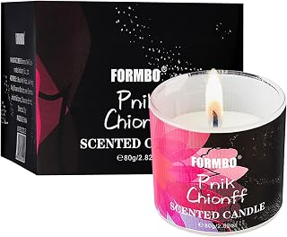 Soy Candles Home Glass Jar Scented Candles Even Burn High Concentration Long-Lasting Fragrance Ideal for Bedrooms, Bathrooms, Offices, Small Gatherings Pnik Chionff