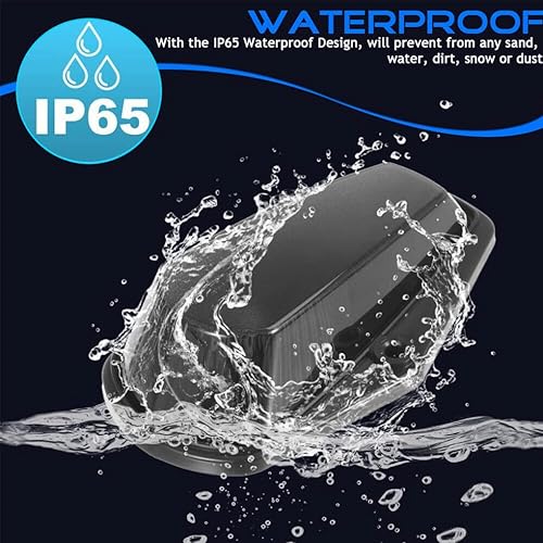 Miniatura 3 de 5 luces marcadoras de cabina para techo, cubiertas de lente negras + bombillas LED azules 194 168 T10 compatibles con Ford F150 F250 F350 1973-1997