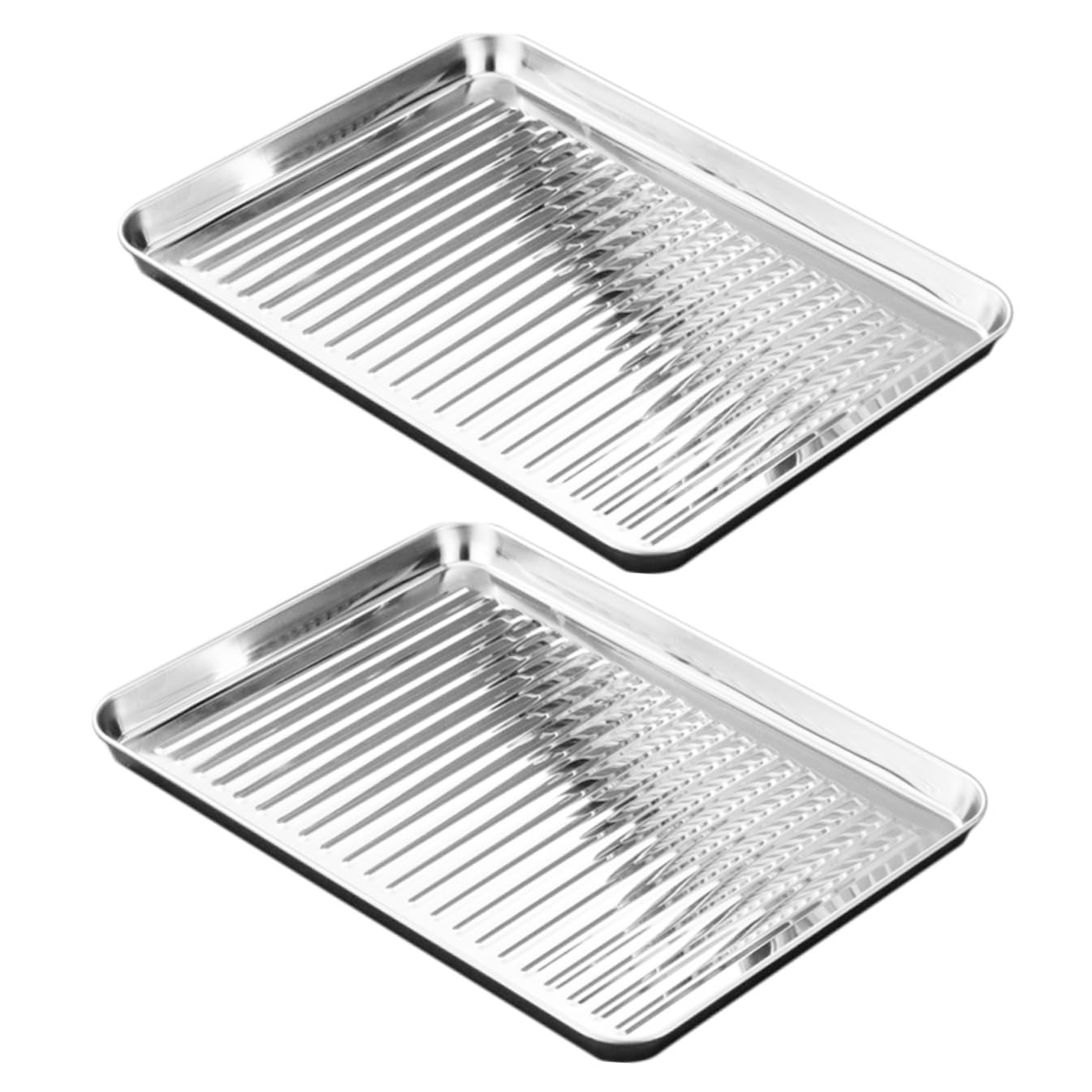 Plat à four carré antiadhésif Alipis réutilisable et facile à nettoyer en lot de 2