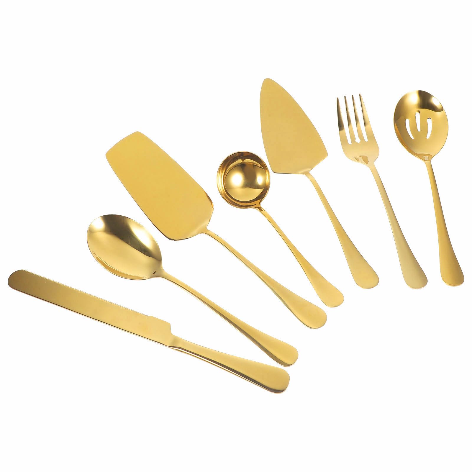 Set 1 Pezzo Posate da Servizio per Torte in Metallo Inossidabile Coltello, Forchetta e Paletta, Design Minimalista, Alta Resistenza per Pasticcerie e Ristoranti
