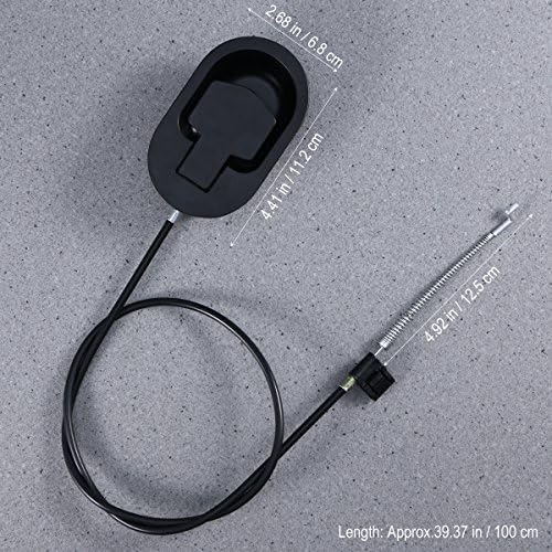 PRETYZOOM Universal Aluminum Metal Pull Recliner Handle Chair Release Lever Replacement Metal Handle with Spring and Cable for Sofa Couch (Handle with 96cm Cable) for Home Decoration