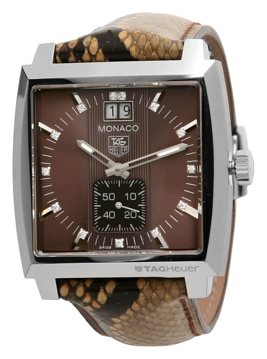 TAG Heuer Women's WAW1315FC6217 Monaco Brown Dial Watch