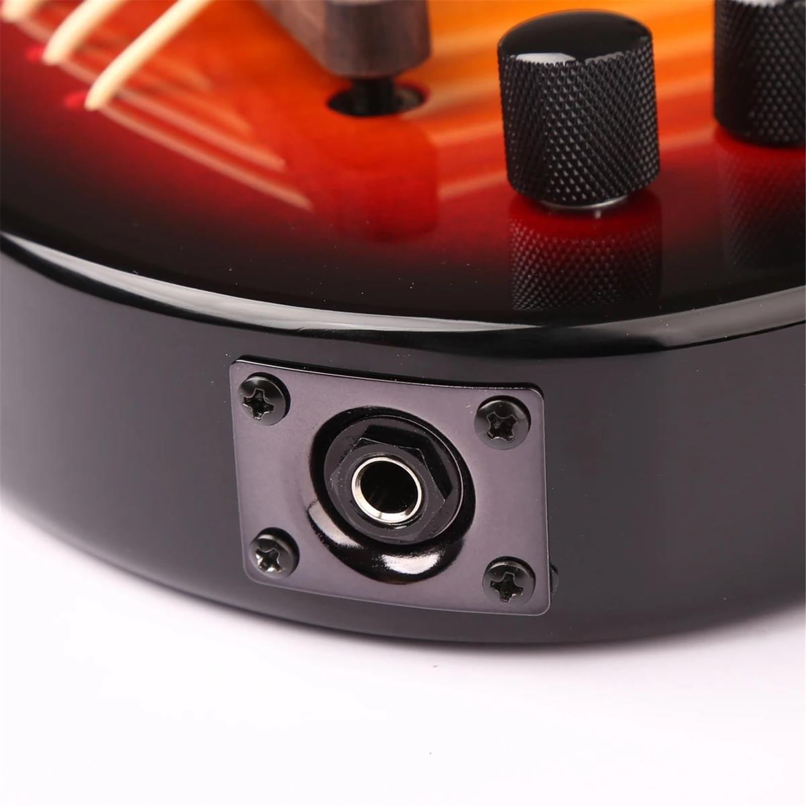 4-strunowa Przykręcana Elektryczna Gitara Basowa Ukulele Z Wykończeniem Sunburst Korpus Z Jesionu, Klon, Tył/bok Ukulele Set