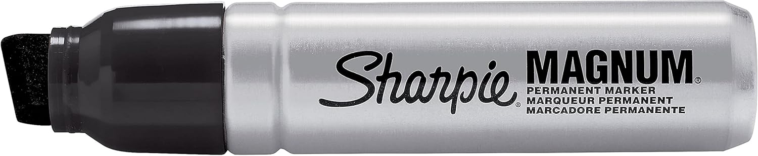Sharpie 44001BX Magnum Permanent Marker, Black, 12/Box
