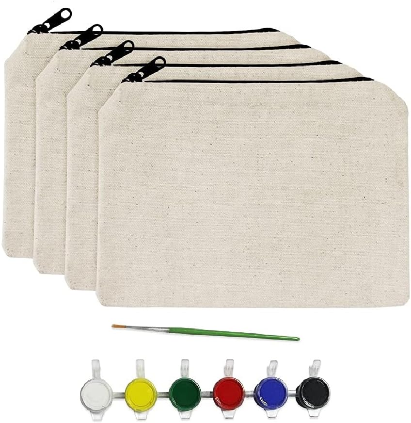 CanvasifyPlain Canvas Pouch (Pack of 4)