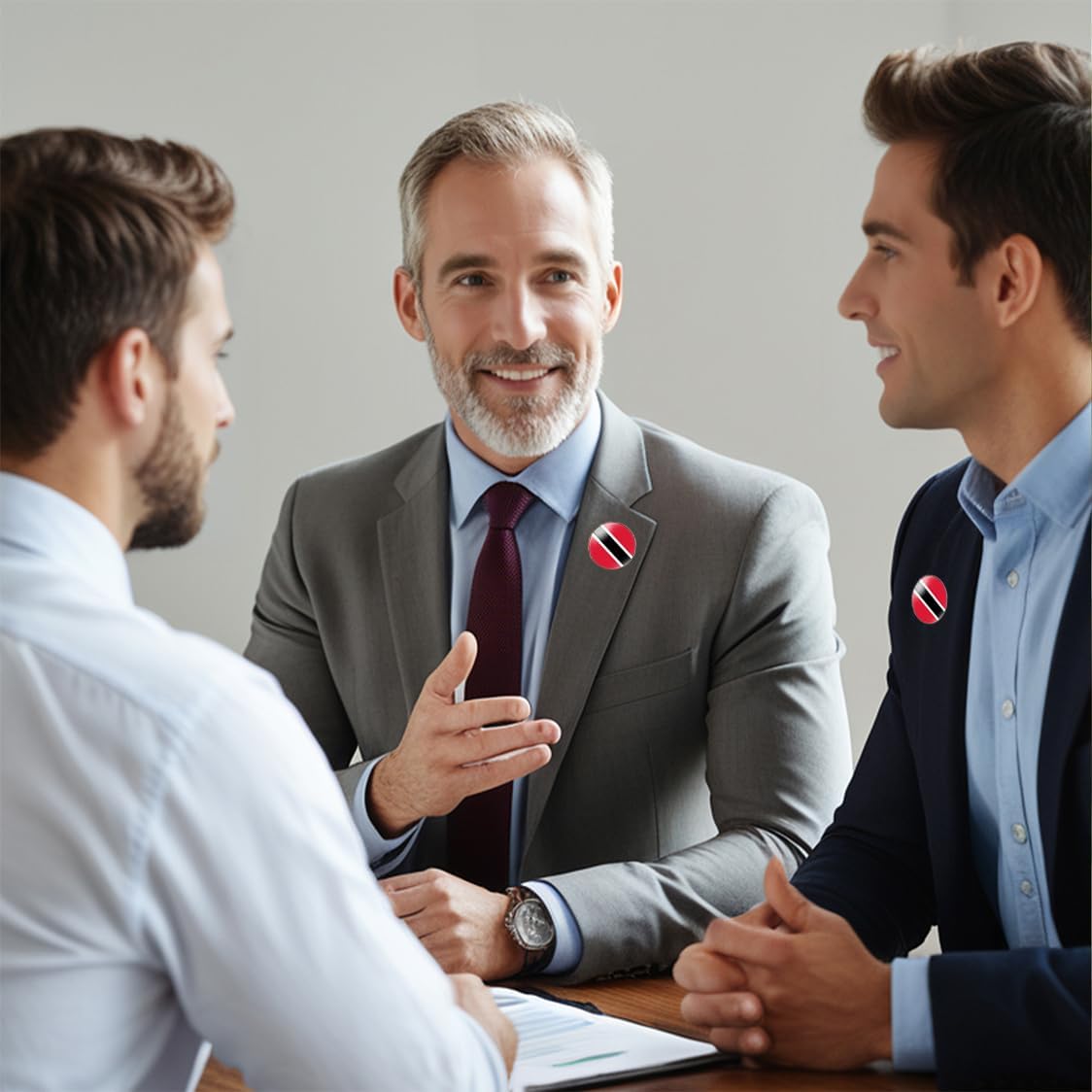 4 Pcs Trinidad and Tobago Flag Pin Round 1 Inch, Lapel Pins Souvenir Badge for Hat Clothes Backpack,Trinidad Flag Brooch Accessories Party Favors,Patriotic Pin Accessories for Men/Women - Image 7