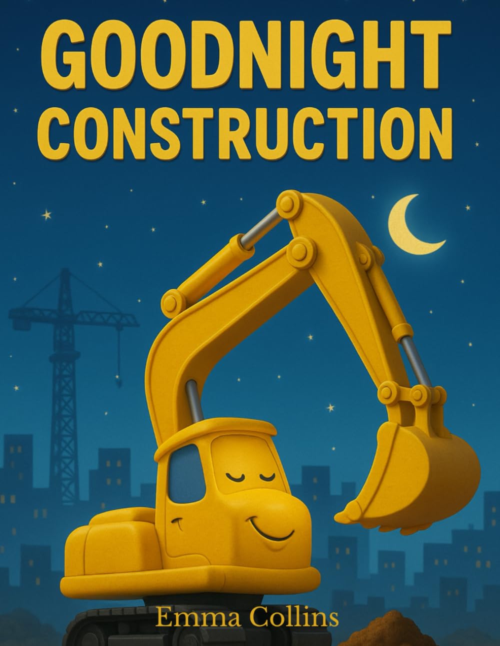 Goodnight Construction Trucks: A Bedtime Story for Kids About Construction Trucks Getting Ready for Sleep