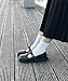 Women's Classic T-Strap Mary Jane Flats Soft Leather School Uniform Dress Shoes Black