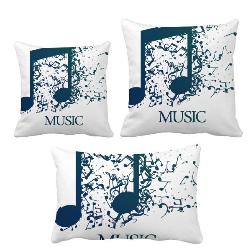 Housse de coussin pour canapé musique bleu protège canapé lavable