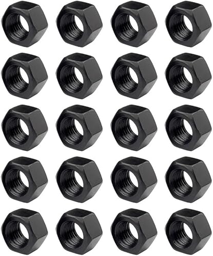 20 Stück Sechskantmutter Schwarz Hochkohlenstoffstahl, M3.5/M4/M5/M6/M8/M10/M12 