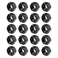 20 Stück Sechskantmutter Schwarz Hochkohlenstoffstahl, M3.5/M4/M5/M6/M8/M10/M12 Hardware Muttern Ersatzteile Befestigungselemente