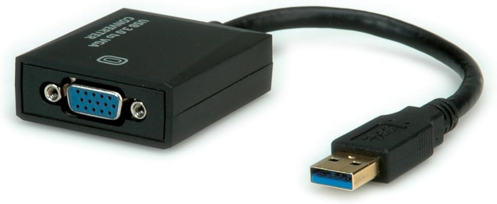 Value 12 99 1037 Cavo interfaccia Adattatore USB 3 0 Type VGA Nero