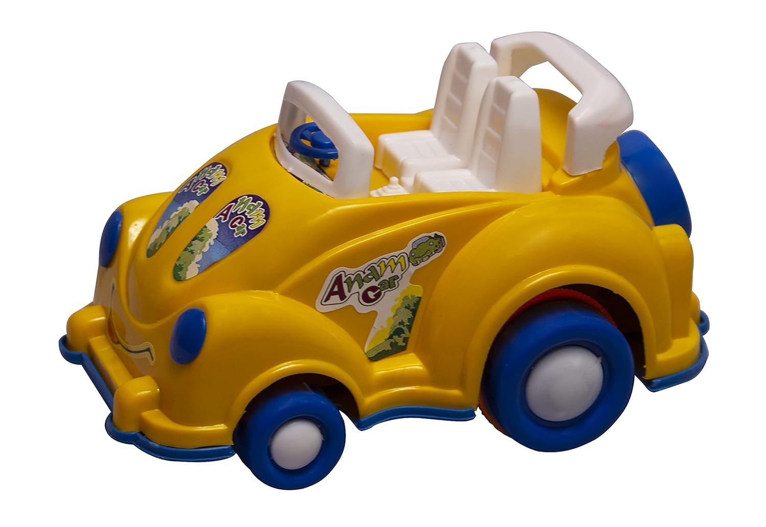 Toys Treasure Friction Powered Toy Car with Zoo Sound for Kids(Yellow) | Friction Toy Car for Kids | Toys for Boys | Vehicle Toys for Kids (B093F1FR4M) Amazon Price History, Amazon Price Tracker
