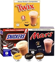 Mars, Snickers & Twix Dolce Gusto Capsules de chocolat chaud - 24 dosettes de chocolat chaud