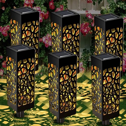 Chedin Solarlampen für Außen Garten,6 StüCk Wasserdicht...