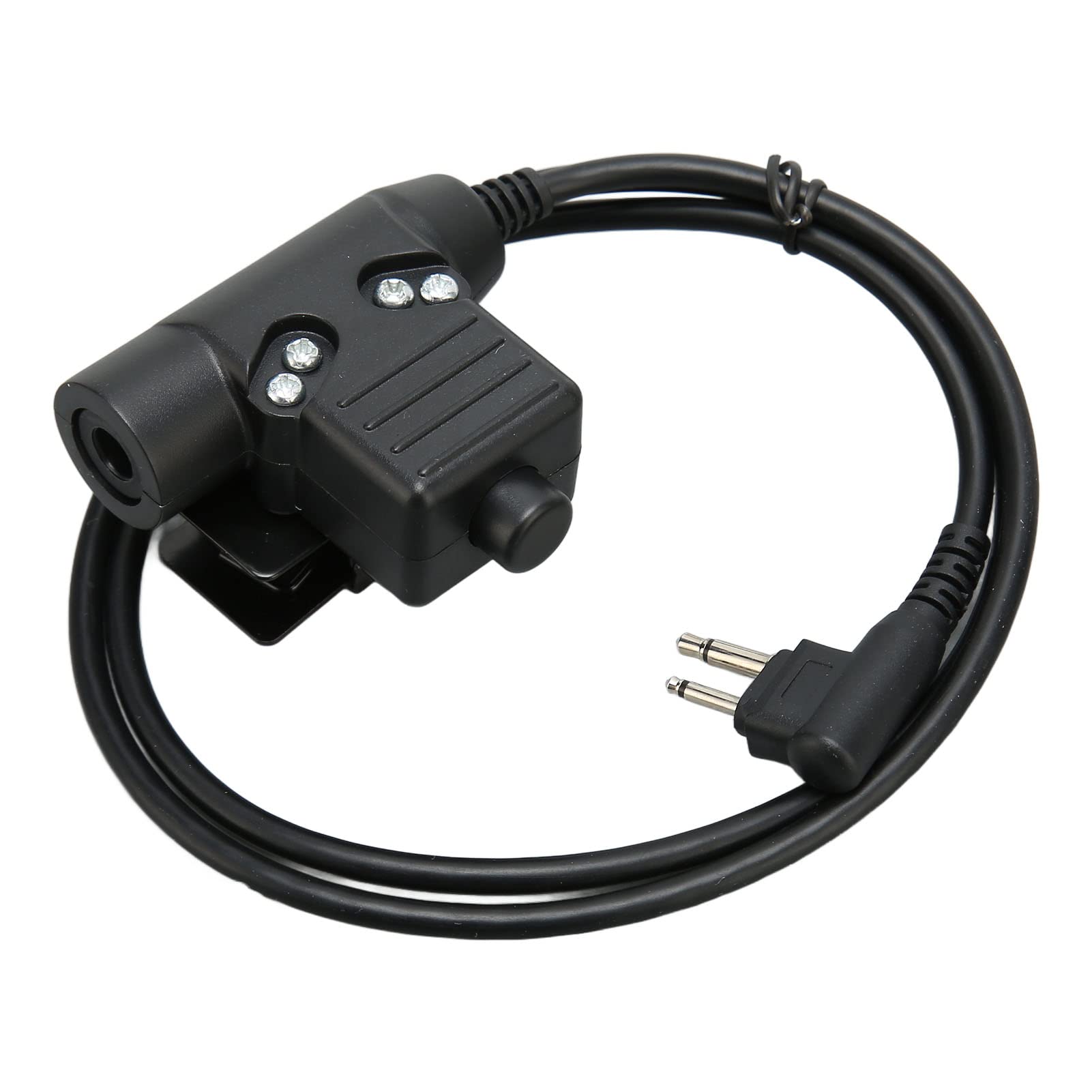 Septpenta Casque Micro Tactique pour Gorge avec U94 PTT pour Xtn600 SV22C SU220 XV2600 XU2600 2 Broches, Oreillette Stable et Fiable pour Le Ski, L'Alpinisme, d'autres Sports Extrêmes