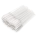 G2PLUS 100PCS Crystal Eyelash Brush, Disposable Mascara Wands, White Lash Spoolies Applicator Makeup Kits for Applying Mascara, Lash Extensions and Eyebrow Brush