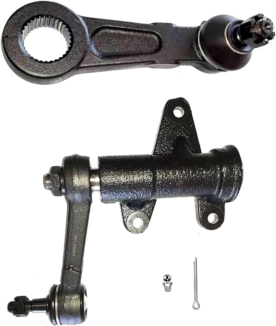 2PC Pitman Arm and Idler Arm Kit K90333 K400005 for Mitsubishi Montero Sport 1997 1998 1999 2000 2001 2002 2003, Steering Pitman Idler Arm