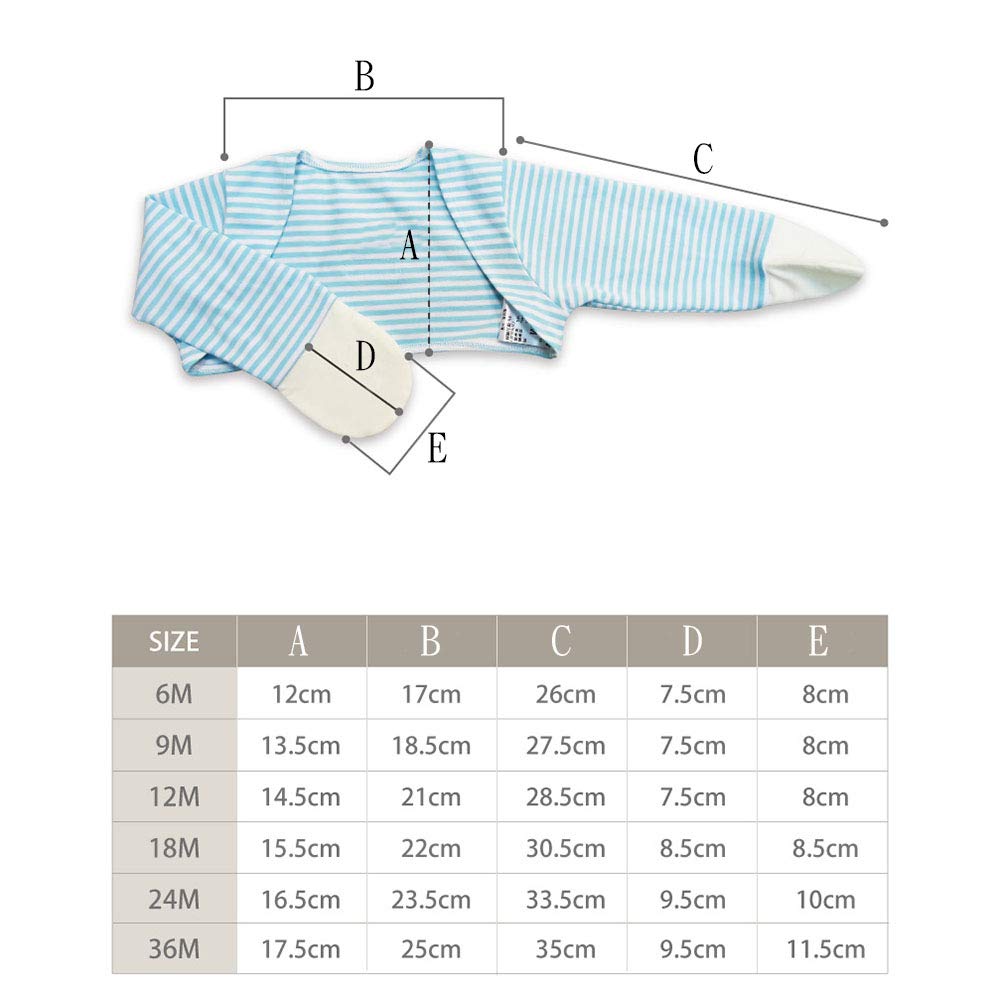 EDENSWEAR Mangas de manopla con infusión de zinc para niños con eccema