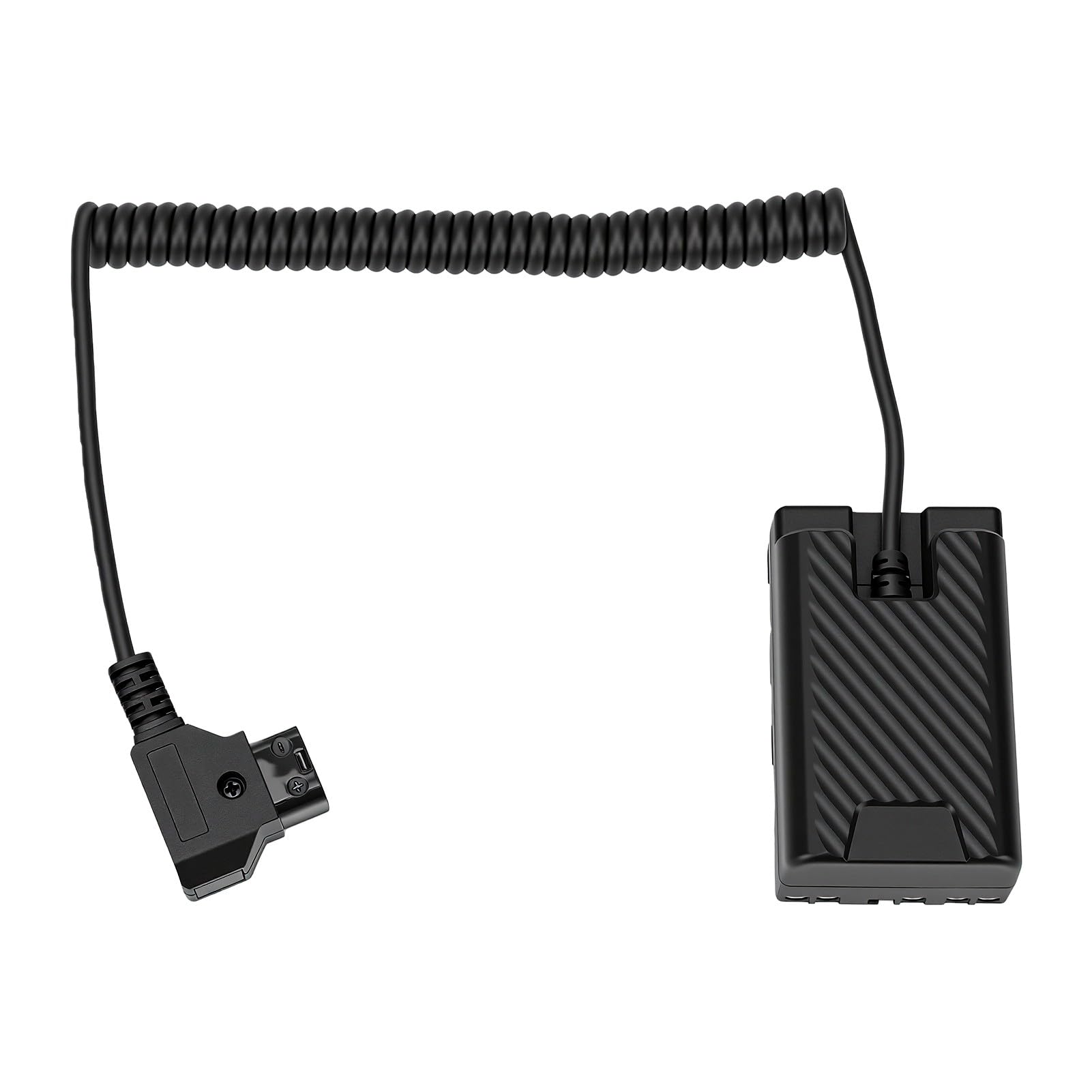 Generic Atrapa Baterii D Tap Kabel Spiralny Kompaktowy Zasilacz do Sprzętu Fotograficznego, 120cm, Idealny do Aparatów Serii EX, Materiał ABS