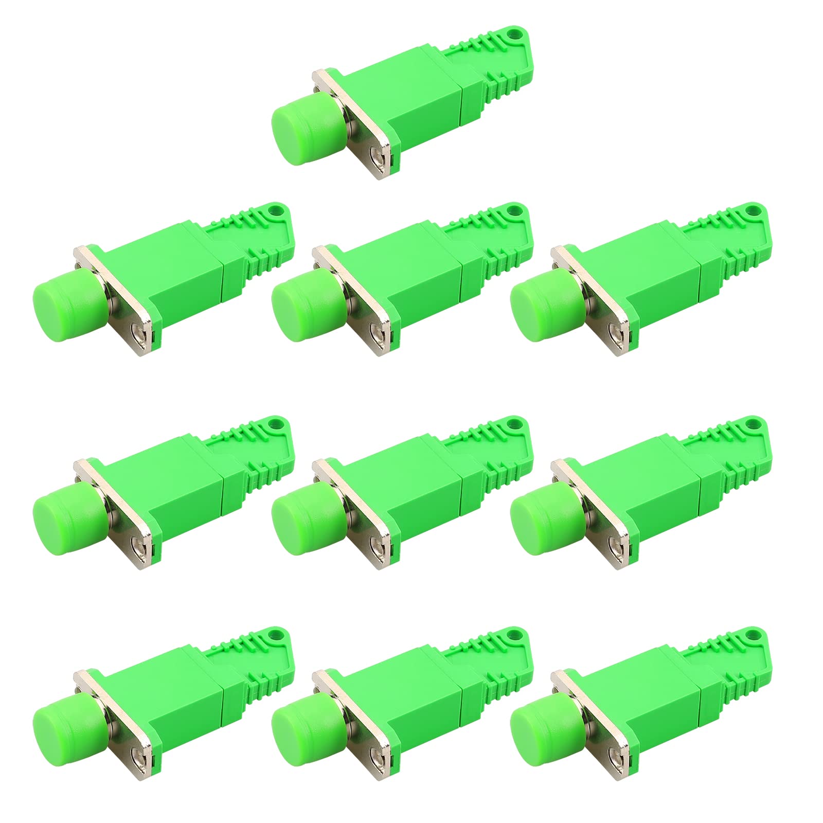 ANPTAIKE E2000-FC/LC/ST Optical Fiber Connection Adapter Coupler Flange Plate Radio and Television Network Data Test General（E2000-FC/APC 10pcs）