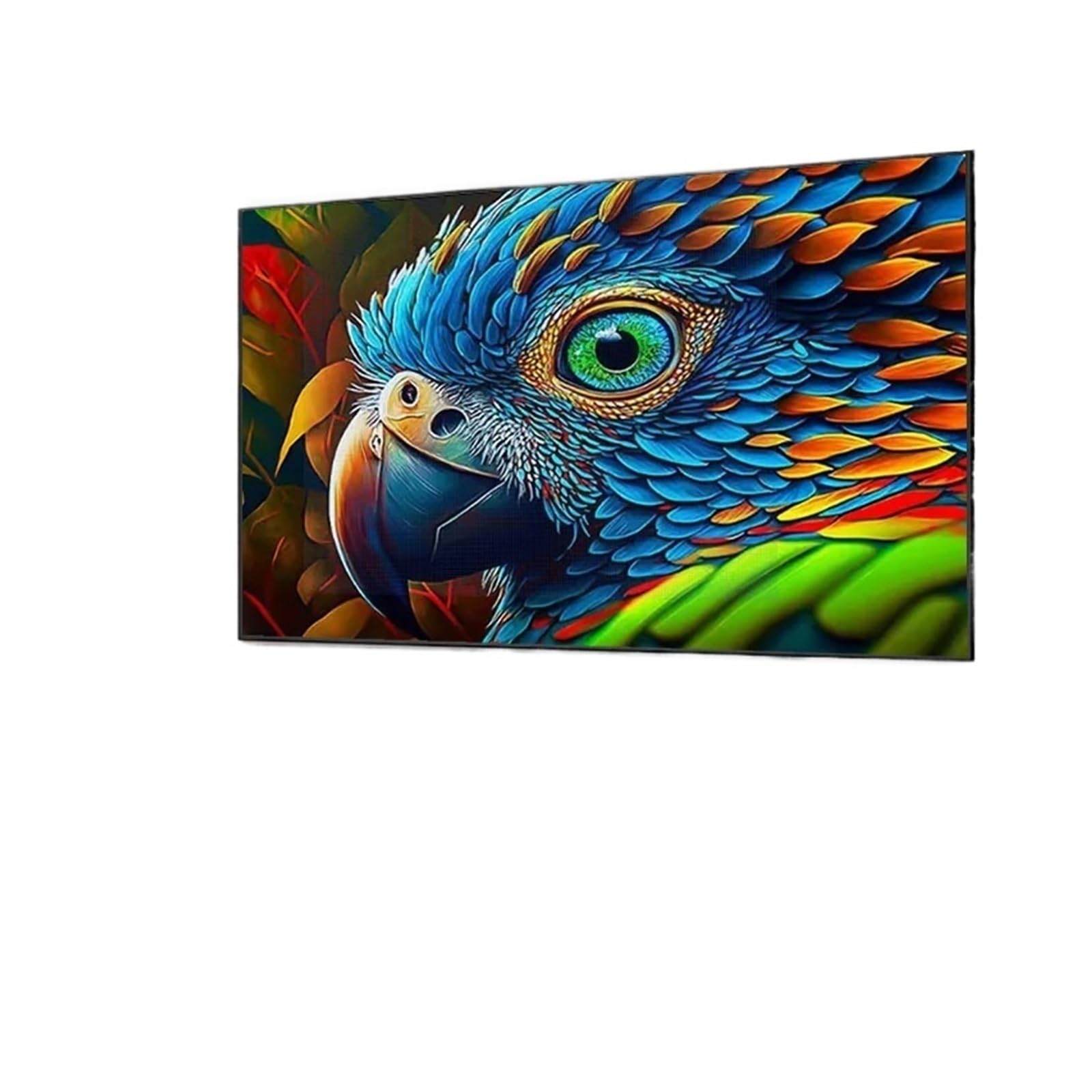 Telo proiettore Schermo di proiezione da 100 Pollici Telaio Fisso Schermo con Cornice Ultra Stretta da 1 cm per proiettore a proiezione Normale/Lunga 4K 3D Schermo proiettore