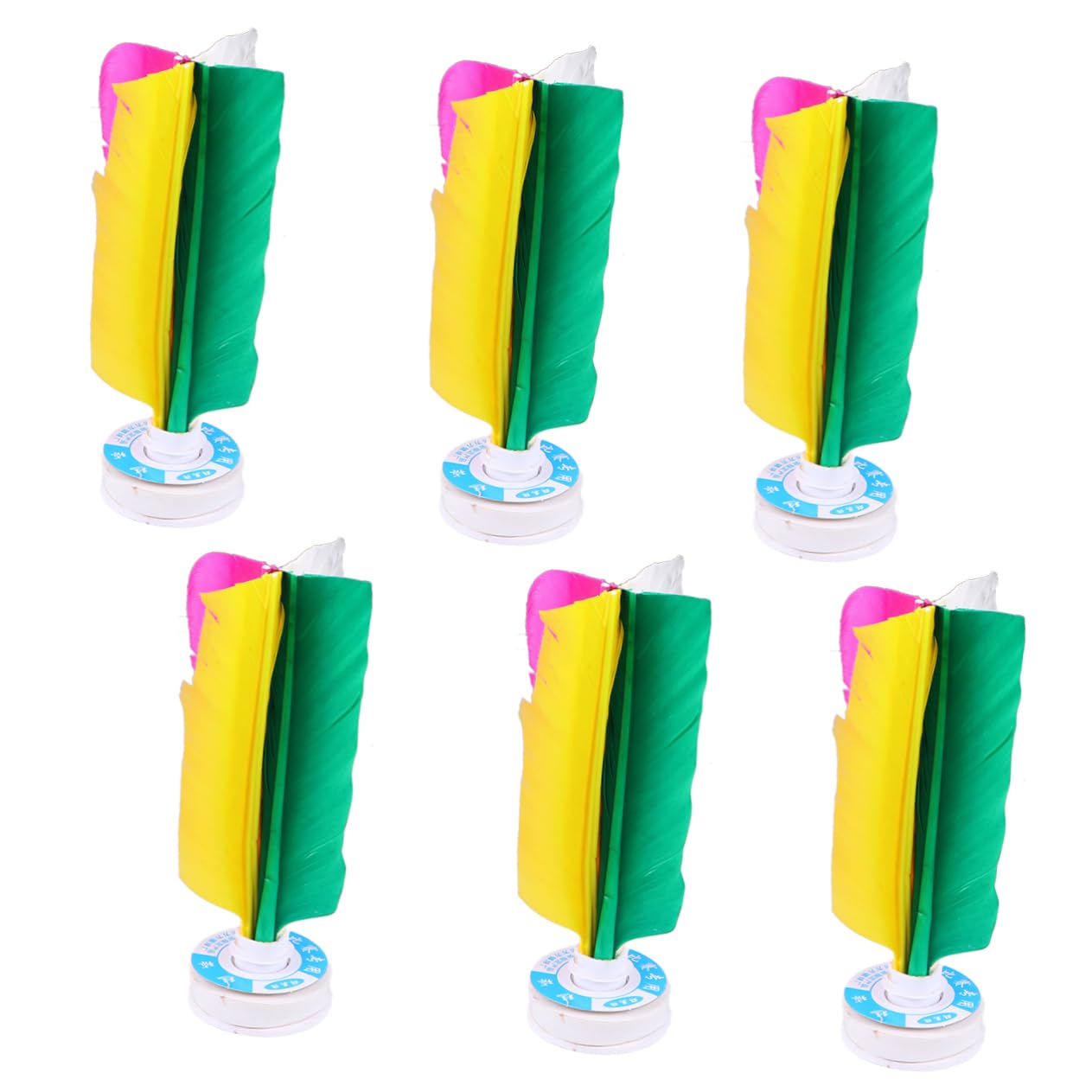 SUPVOX Kick Shuttlecock Chinese 6 Pcs Training Fitness Shuttlecock Dark Goose Set