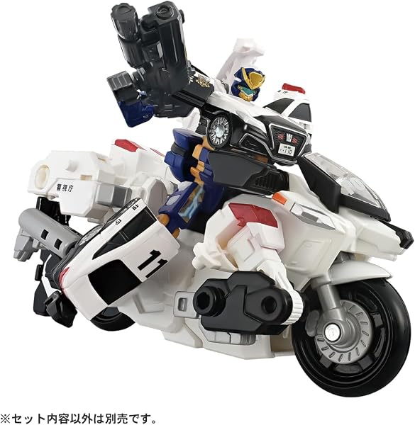 タカラトミー(TAKARA TOMY) トミカ ジョブレイバー TJBDX ライジングポリスブレイバー デカライドアーマー白バイ DXセット ミニカー おもちゃ 3歳以上 - 5
