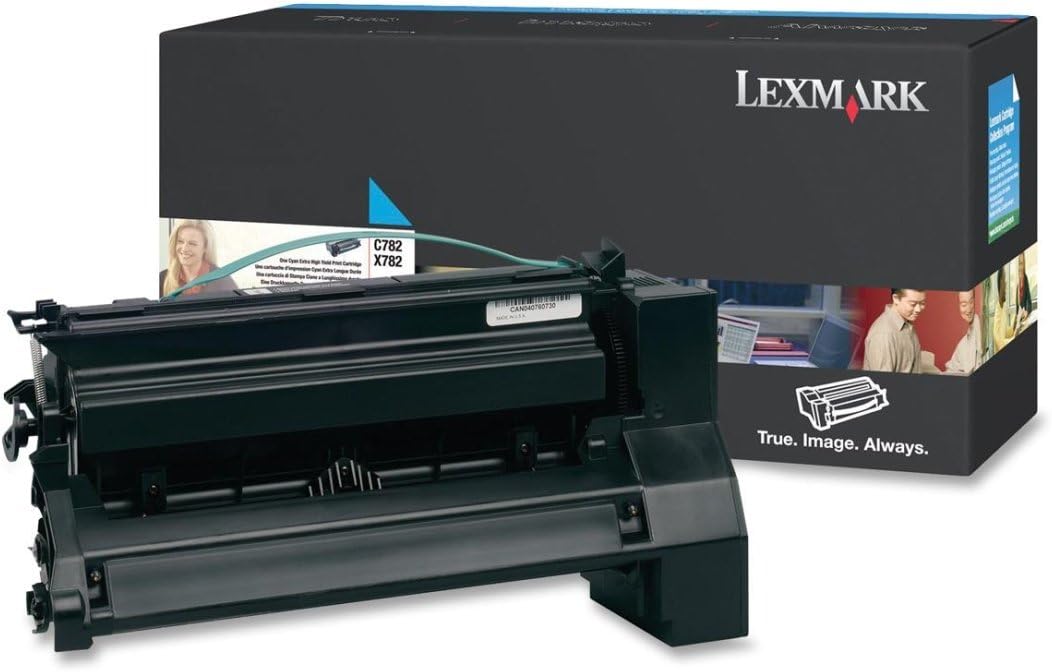 Lexmark C782U1CG C782 X782 Toner Cartridge (Cyan) in Retail Packaging