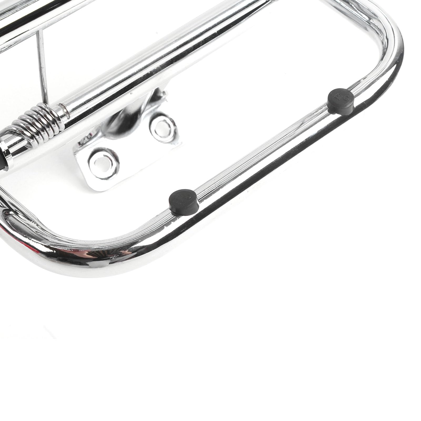 Generic Portaequipajes Trasero para Motocicleta Duradero con Respaldo para Sprint Primavera 150, Placa Cromada de Aleación de Acero, Fácil de Instalar