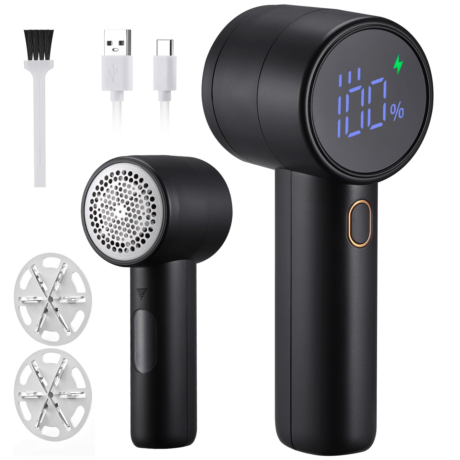 Levapelucchi Elettrico Ricaricabile Weinsamkeit - 3 Velocit&agrave;, 6 Lame, Display LED