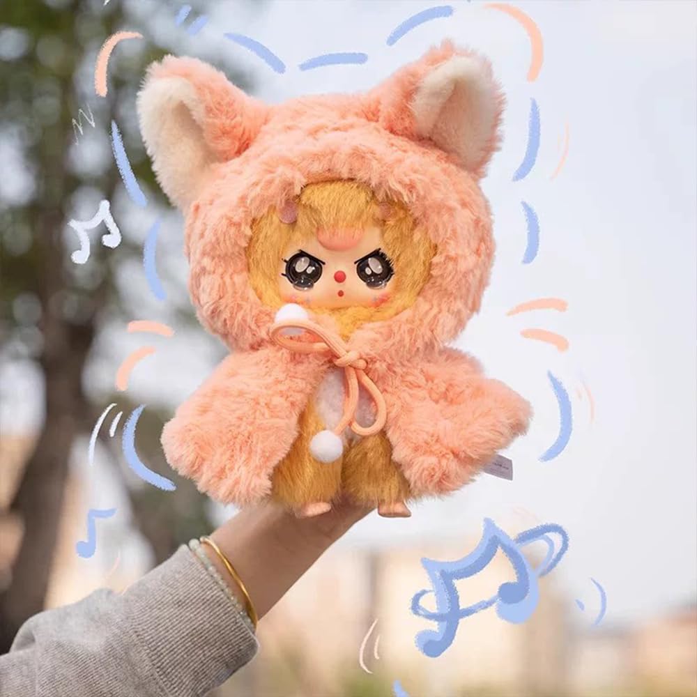 Baby Three I'm Not a Warrior Series Keychain Blind Box 1Pcs (1 of 11 Possible Styles) Baby Three Not Your Hero Series Cute Collectible Key Ring Birthday Gifts