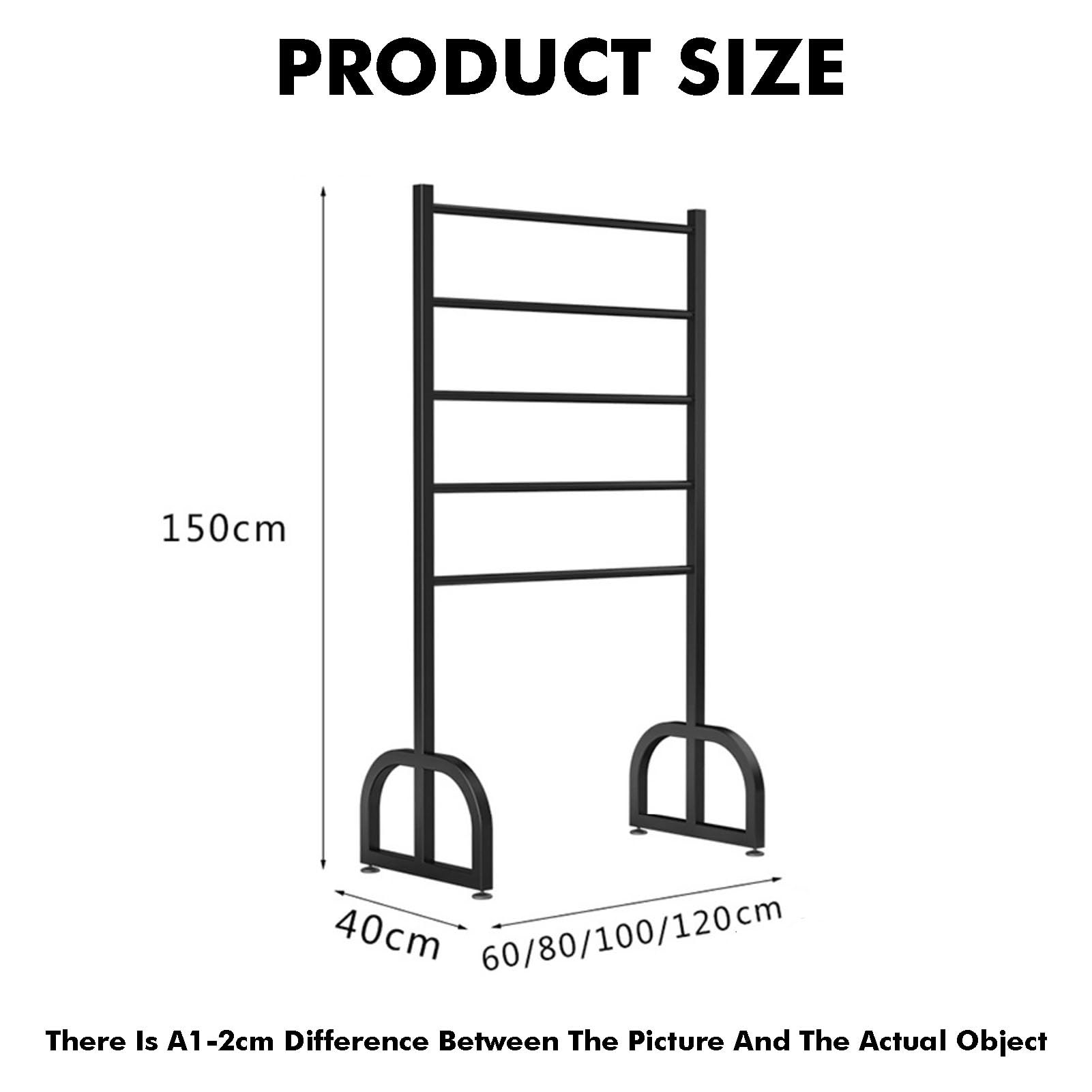 Espositore per Rotoli di Tessuto per pellicole per finestre e Carta da Parati, Portata Massima 150 kg, Versatile Supporto da Appendere per tappetini e cope,Black-150x40x60cm
