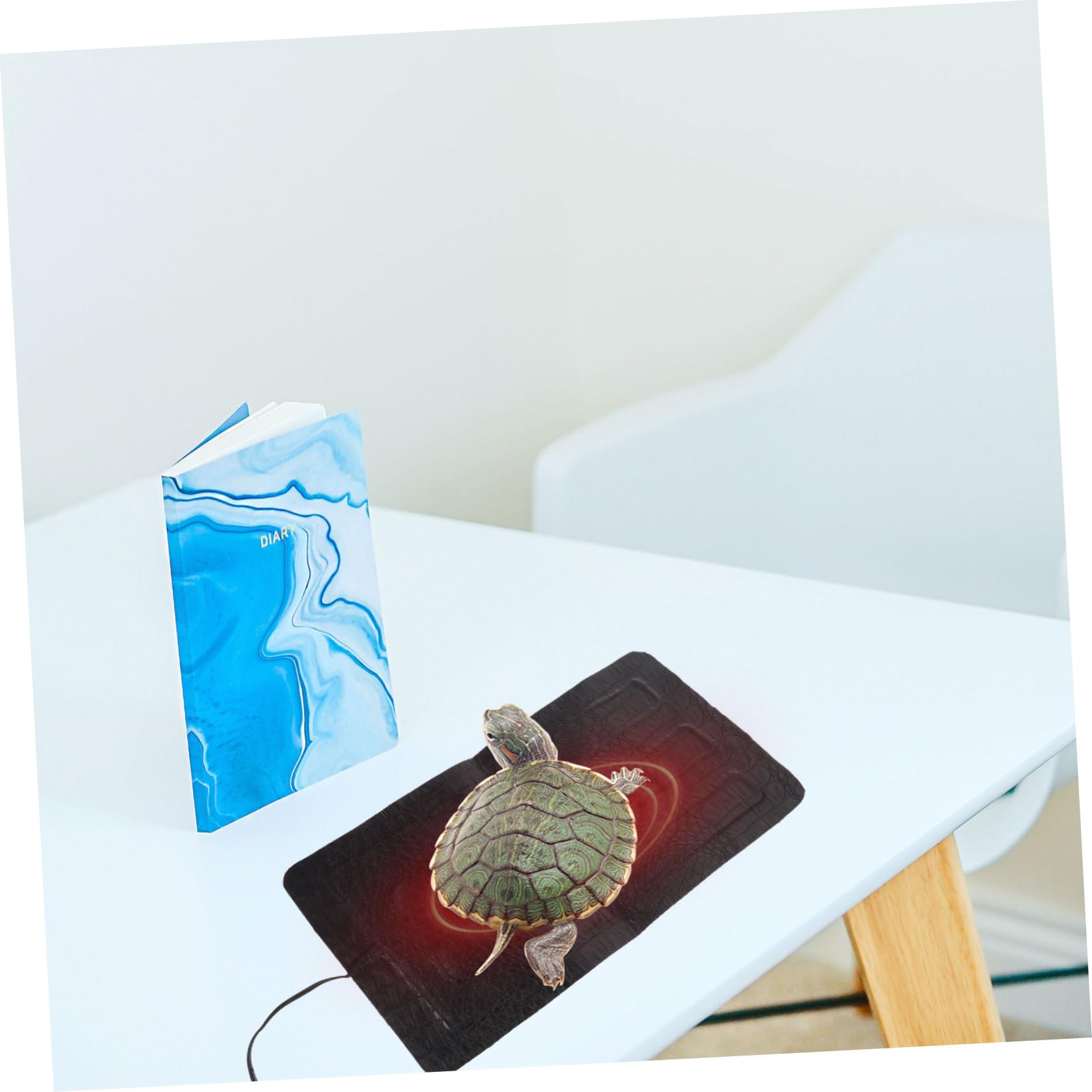 BESTonZON Almohadilla Térmica para Reptiles Práctica Manta Eléctrica De Cuero para Tortugas Suministros para Mascotas Gateantes Uso