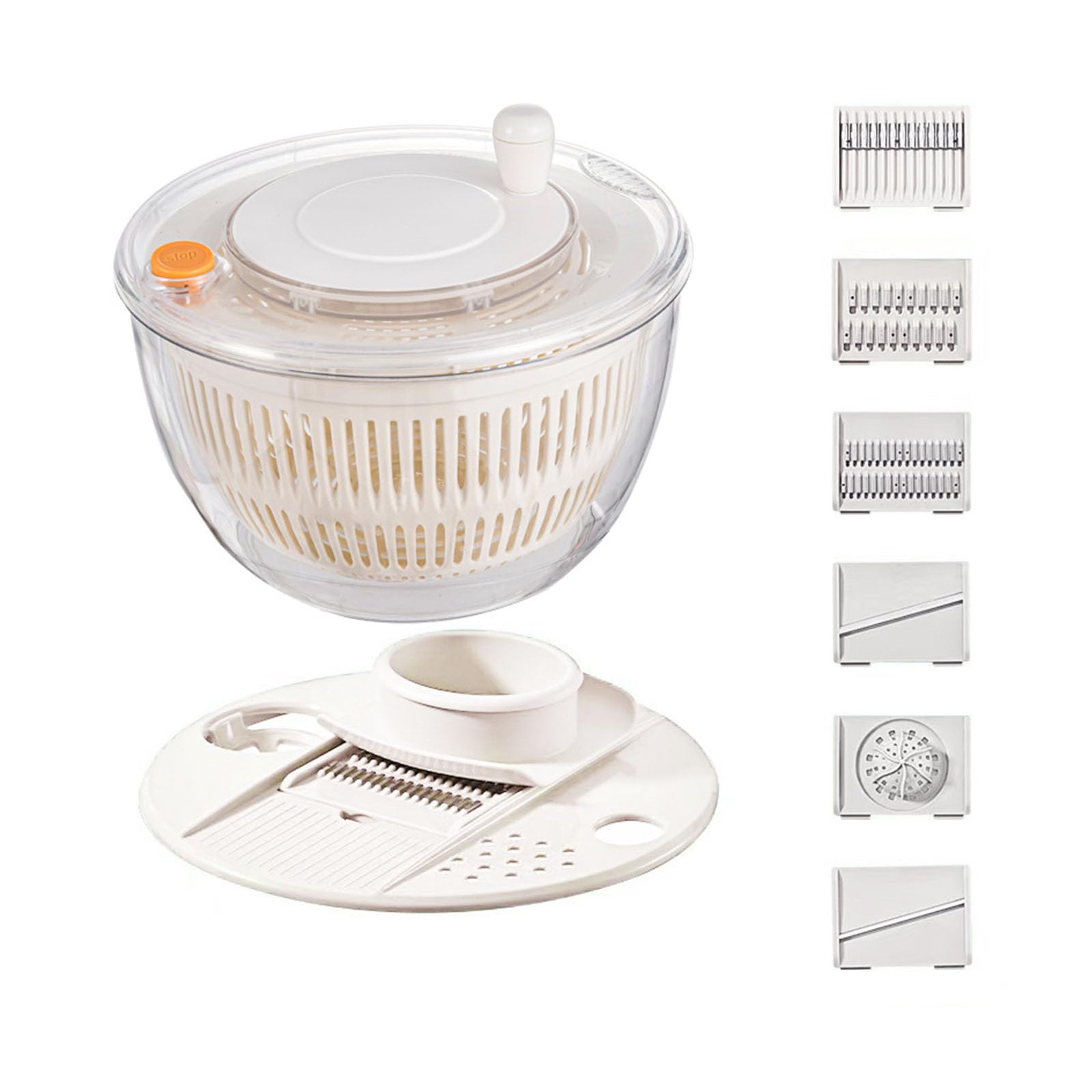 JUYAXIN ABS Vegetable Dryer for Home Cooking with Simple Design and Consistent Results Stable Base Salad Spinner