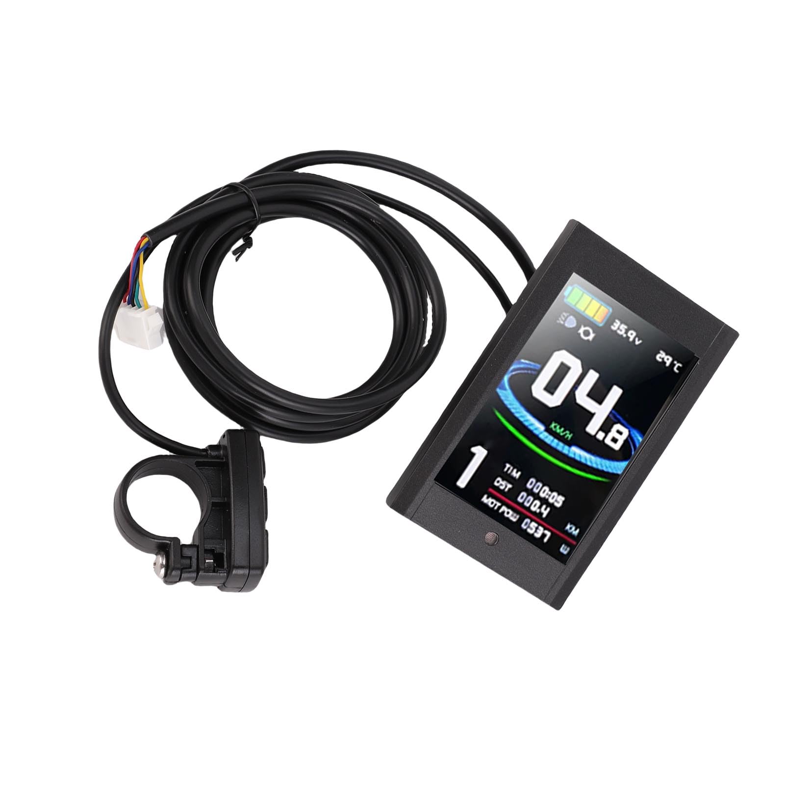 Buachois Bicicleta eléctrica Scooter Pantalla LCD Medidor Pantalla a Color KT LCD12
