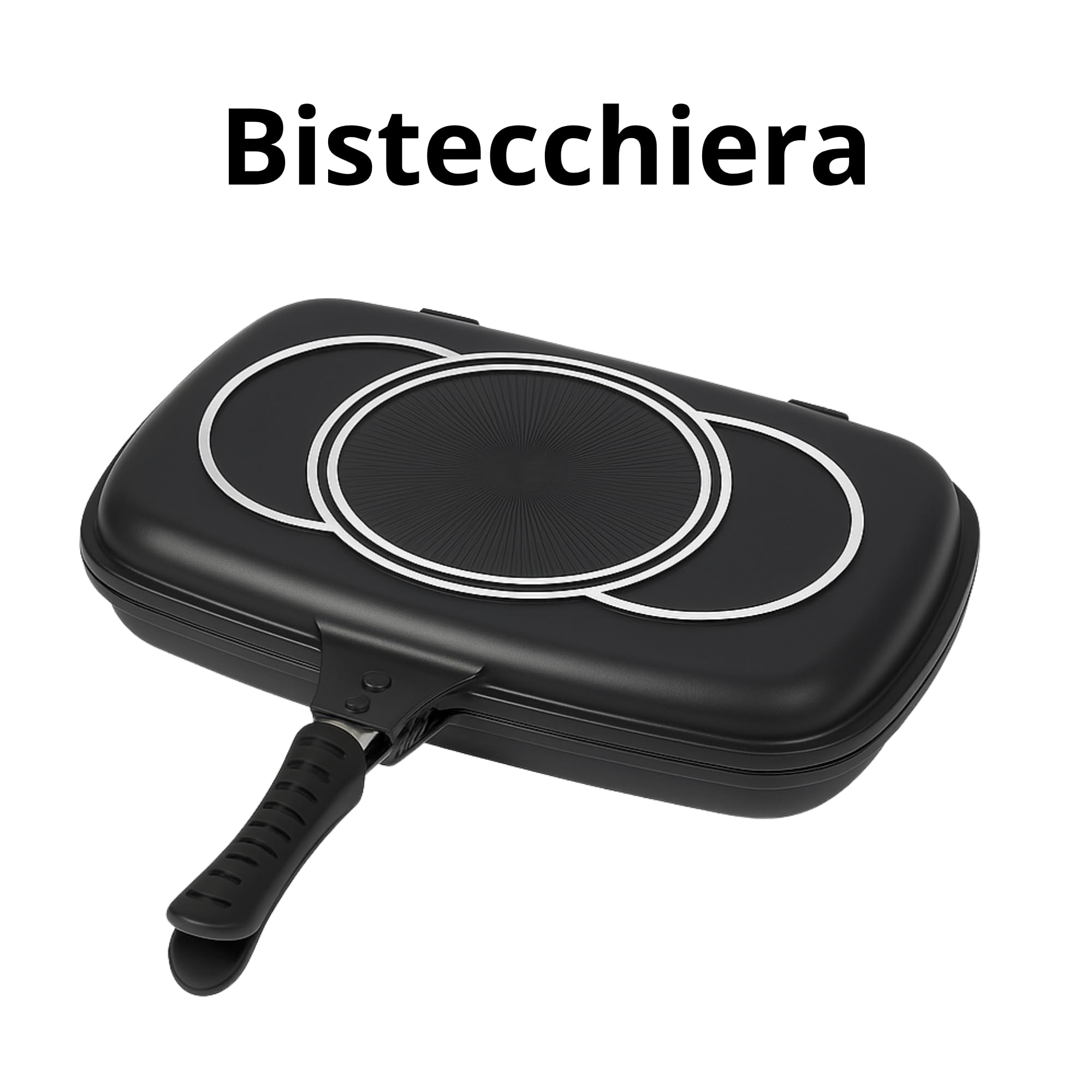Set di Pentole 22 Pezzi Antiaderenti con Bistecchiera Batteria di Pentole e Padelle con Coperchi in Vetro, Manici Removibili, Mestoli e Accessori in Silicone Per Tutti i Piani di Cottura, Induzione