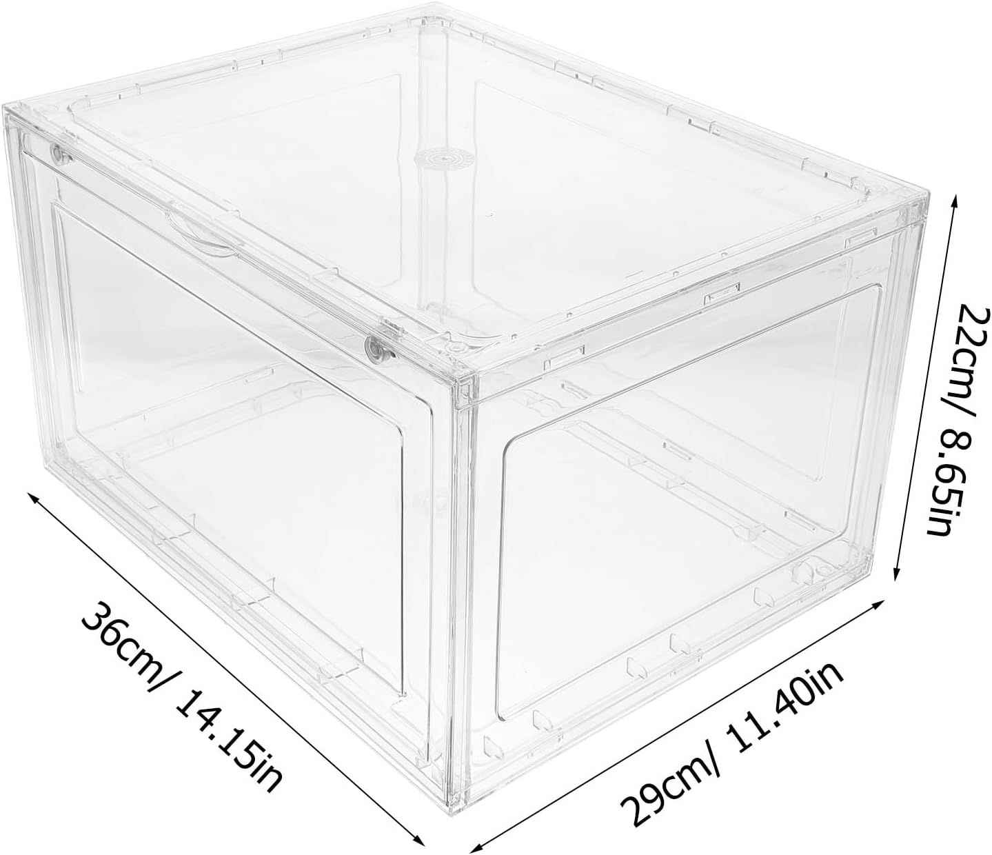 Extra Large Bread Box Plastic Reusable Countertop Bread Container Airtight Kitchen Storage Organizer for Home and Shop