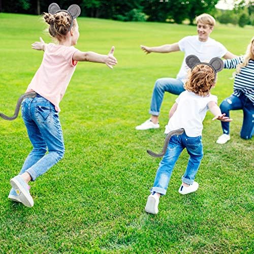 Norme Mouse Costume Accessory Set Rat Ear Headband Nose Tail and Bow Tie for Adults Halloween Animal Cosplay Party - Image 7