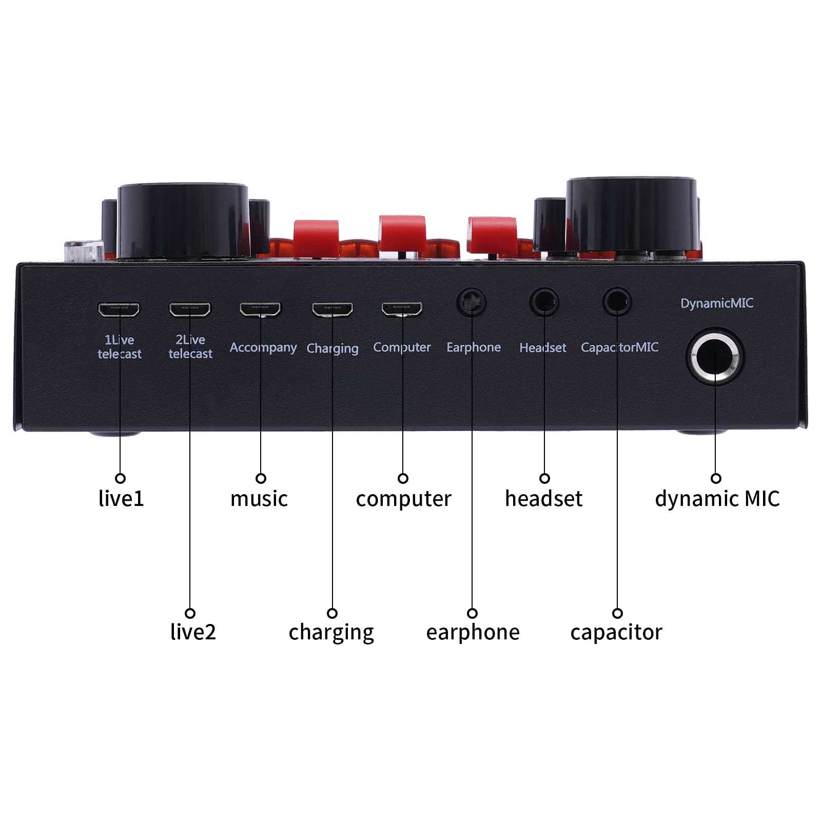 Condensatormicrofoonbundel, Bm-800 Microfoonkit Met Live-Geluidskaart, Verstelbare Microfoonophanging Met Schaararm, Metalen Schokdemper En Dubbellaags Popfilter Voor Computer/Laptop Of Alle Smartp