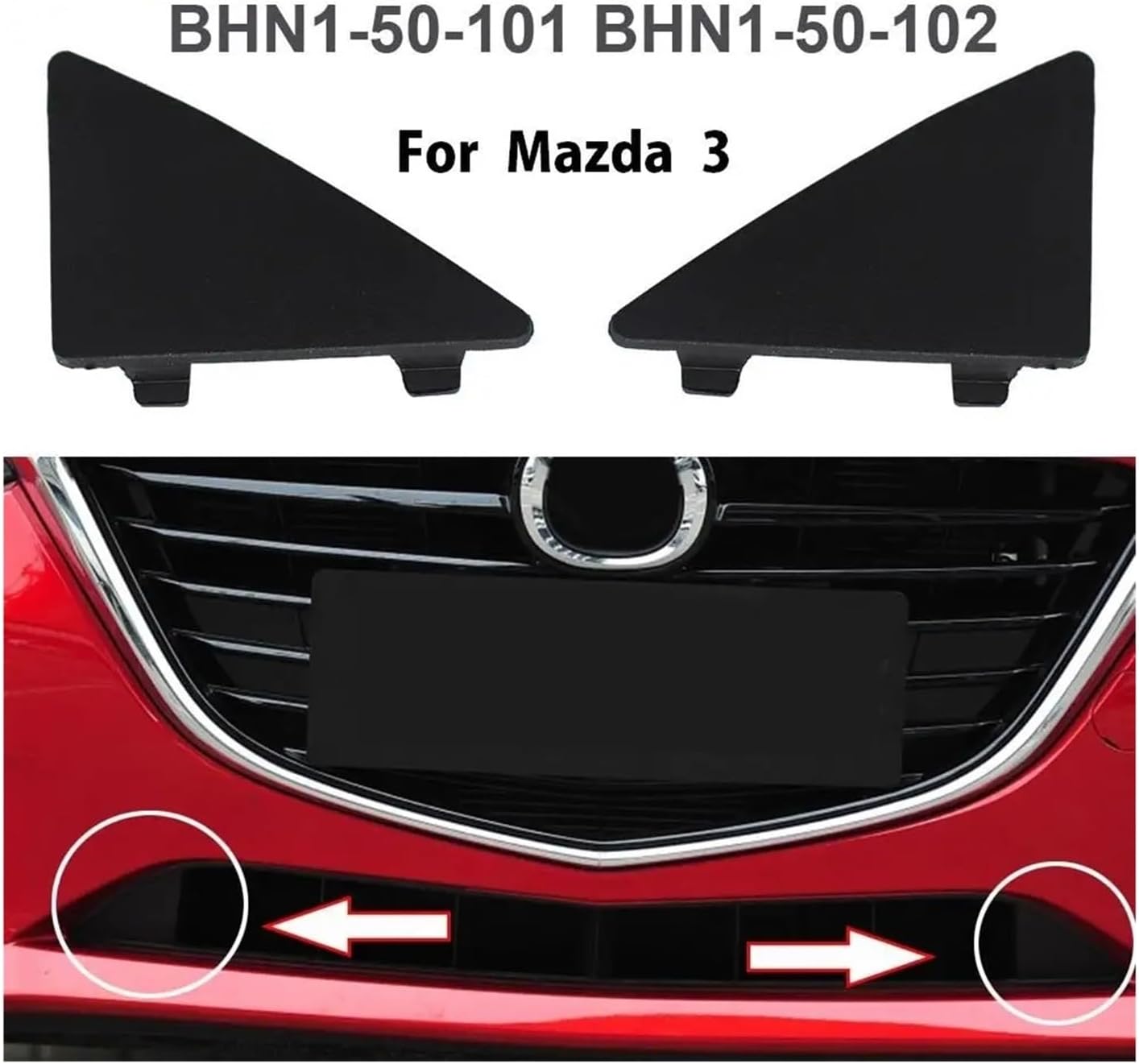 GEYABG(ゴヤブ) フロントバンパーカバーキャップ 下部トリム マツダ 3 アクセラ 2014-2016 BHN1-50-101 車のフロント下部 グリルバンパーカバー装飾キャップマツダ 3 2016 2017 2018 B63B-50-101 B63B-50-102 車のヘッドプラスチック  BANE50101 - AliExpress フロントバンパーカバーキャップ 下部トリム に適合 マツダ 3 アクセラ 2014-2016 BHN1-50-101 BHN1-50