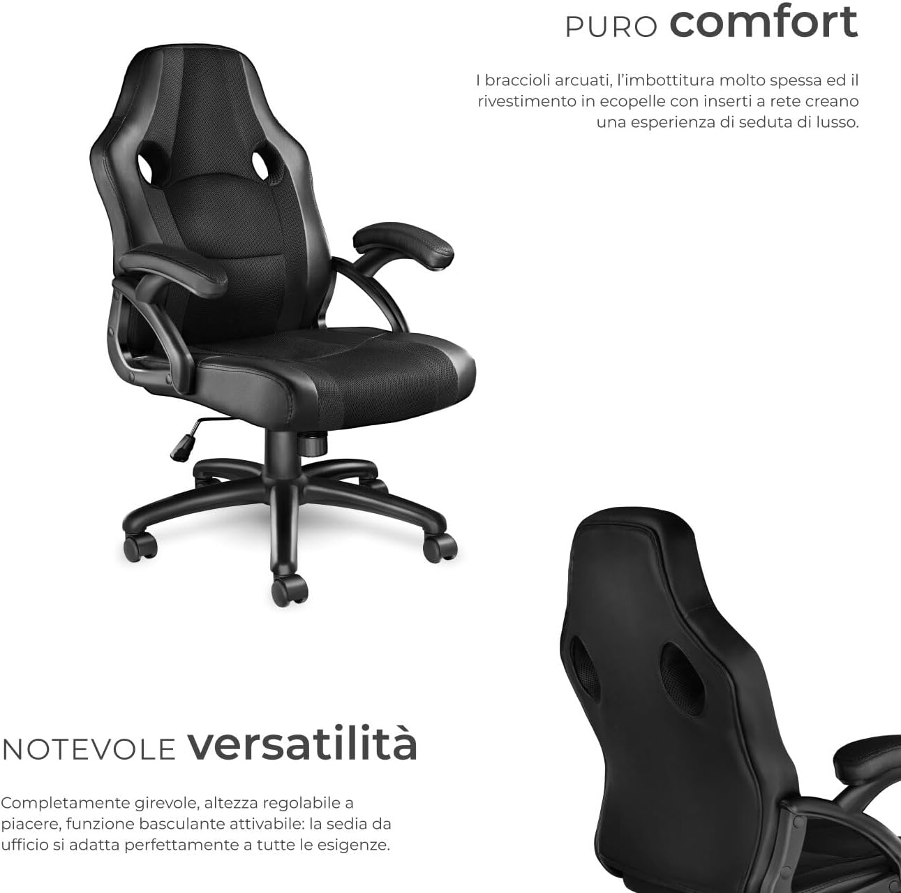 « Sedia da Ufficio Ergonomica - Sedia gaming - Immagine 3