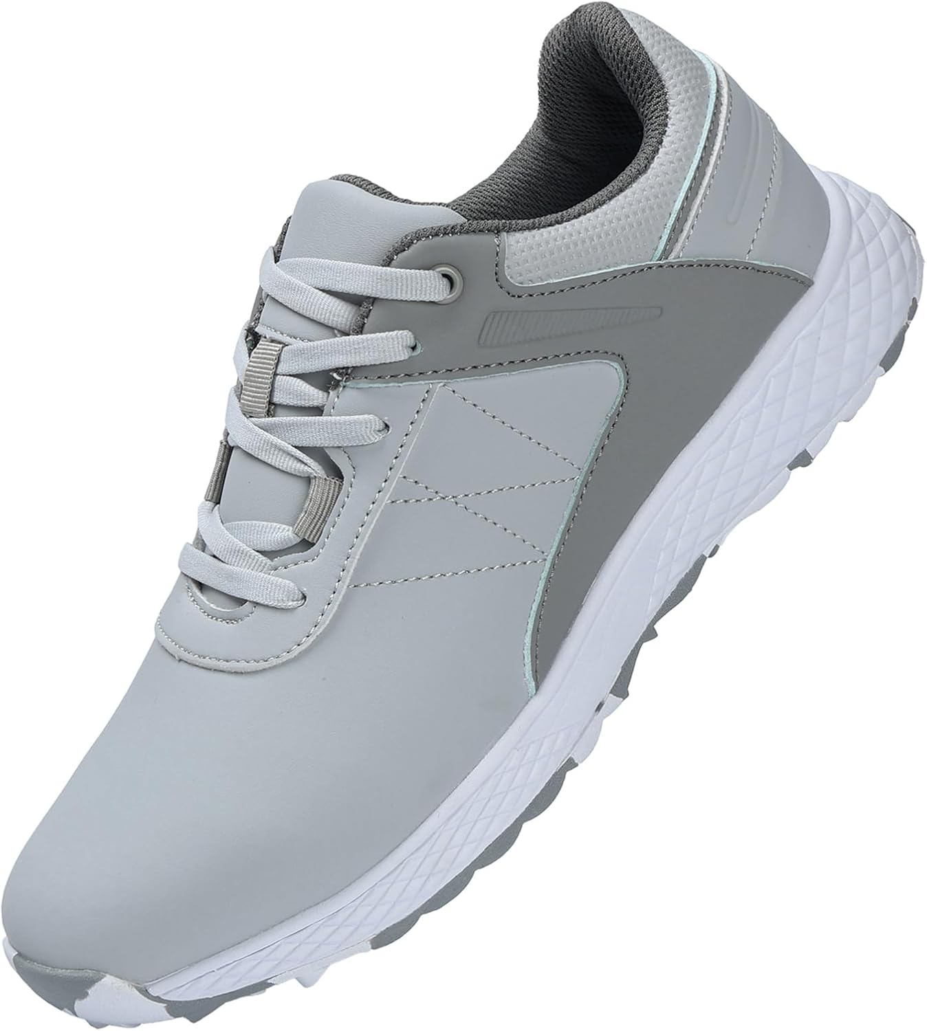 WOLFWAY Men's Spikeless Golf Shoes Waterproof Wears Golf Sport Sneakers Training Walking Shoe
