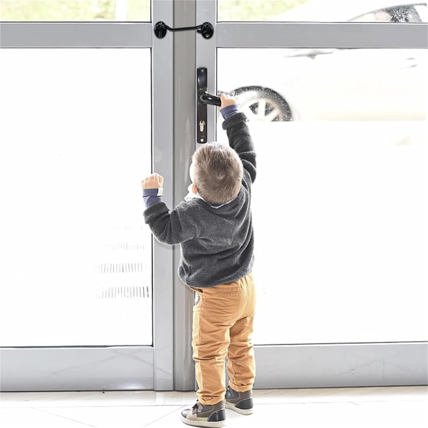 Durability 20pcs 4/6 Inches Cabin Hook Eye Latch Stainless Steel Window Lock Door Cabinet Latches for Gate(6 in)