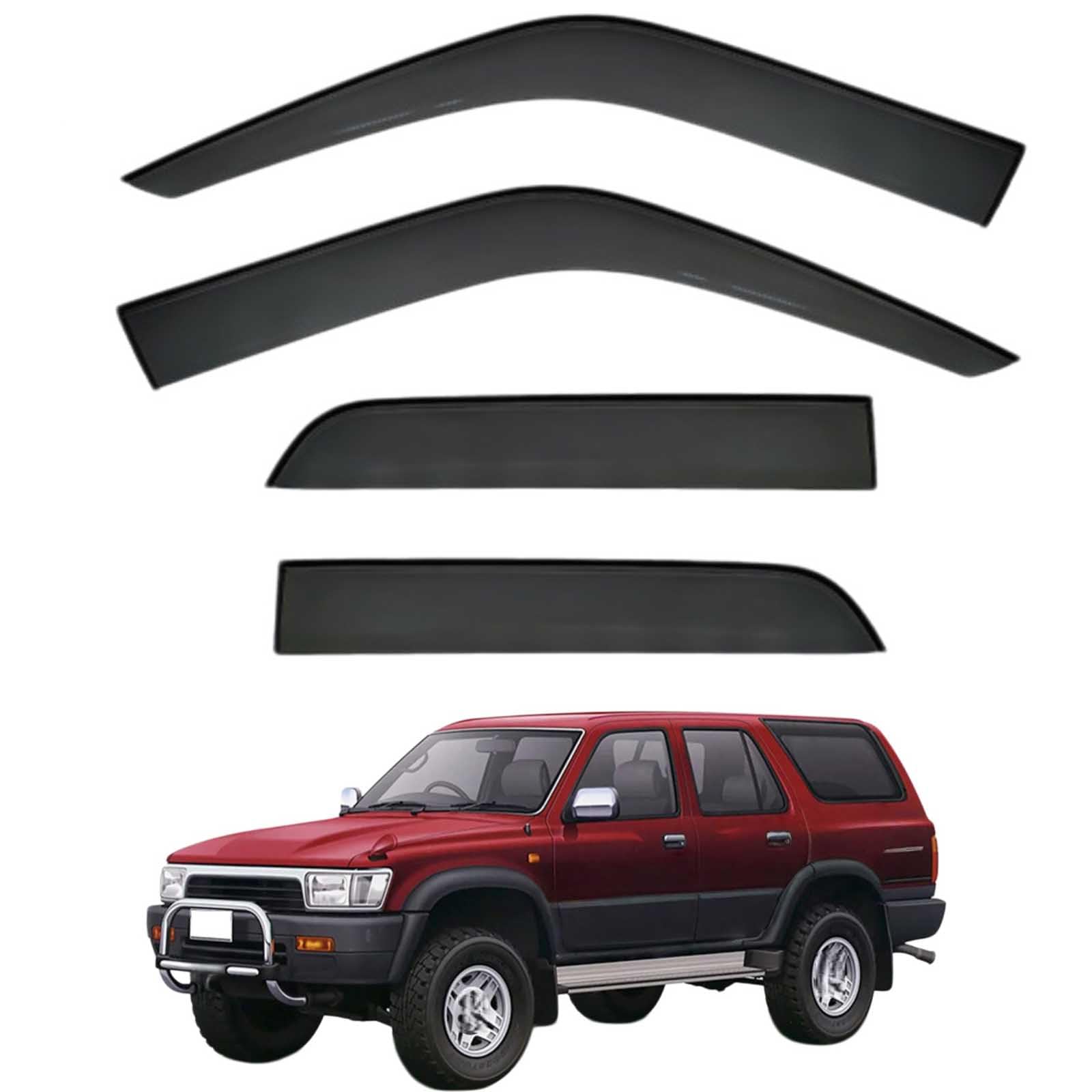 Windabweiser Auto für Toyota Hilux Surf MK2-N120 1990-1995 | Regenabweiser Seitenfenster Deflektoren Klebbar Regenschutz Autofenster Beschlagfrei Sonnenschutz Beschattung