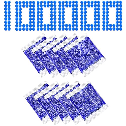 Gel Balls, 7–8 mm Gel Balls, 100000 Blau Perlen, Wasserperlen für Vasen, Pflanzen Füllstoff und Deko