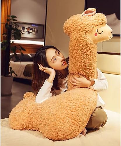 Miniatura 2 de Hofun4U Almohada de felpa de llama, almohada de cuerpo largo de felpa de alpaca de 51 pulgadas, animal de peluche de alpaca, regalo de Navidad y