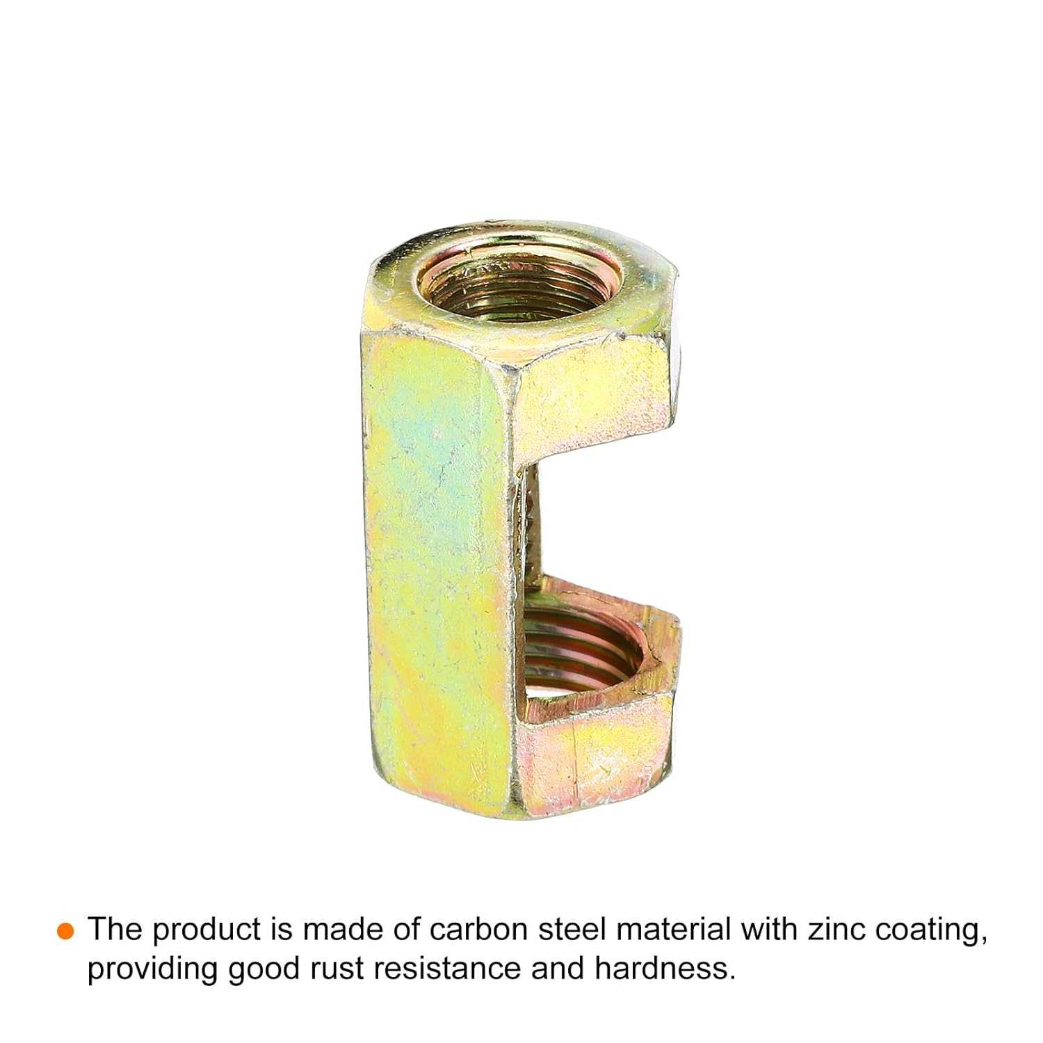 Generic 1/8IP to 1/4-18 Hex Coupling Nut, 6 Pack Female Thread Connector 30mm Hexagonal Sleeve Nut Rod Bar Stud Tube Joint Adapter Hardware for Lamp Repair